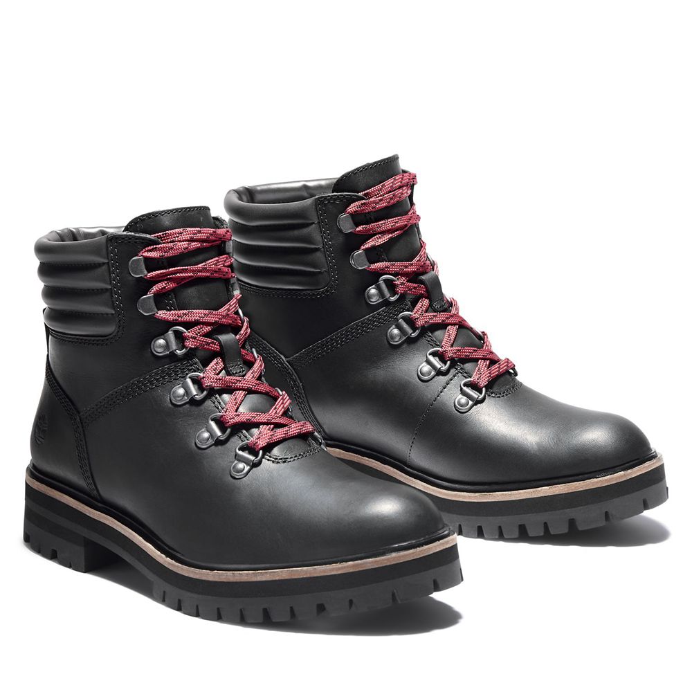 Botas Con Cordones Timberland Argentina Mujer - London Square - Negras - RTYWSF-239